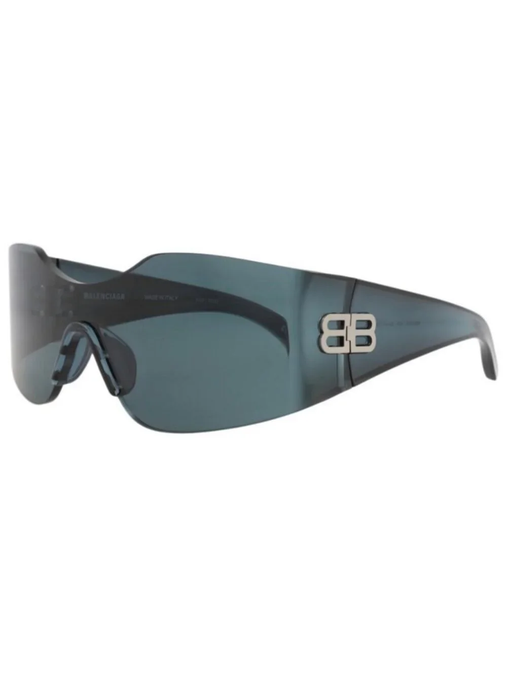 New Balenciaga Unisex Shield/Wrap Green Green Green Fashion Designer Sunglasses